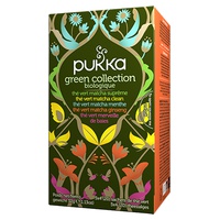 Surtido de infusiones colección Green 20 bolsitas infusoras (Matcha) - Pukka | Natural Doctor
