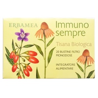 Immunosempre chá orgânico à base de plantas 20 unidades - Erbamea
