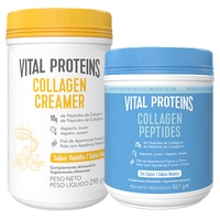 Pacote de peptídeos de colágeno creme de baunilha e sem sabor 295+567g - Vital Proteins