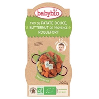 Trío de boniato Butternut de Provence Roquefort 2 unidades de 200g - Babybio | Natural Doctor