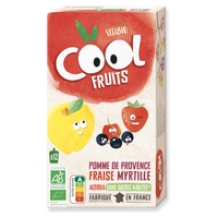 Påse coola frukter äpple jordgubbsblåbär