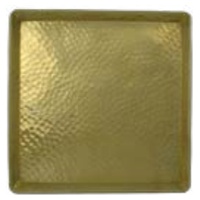 Bandeja quadrada de latão 25 x 25 cm 1 unidade - Tadé
