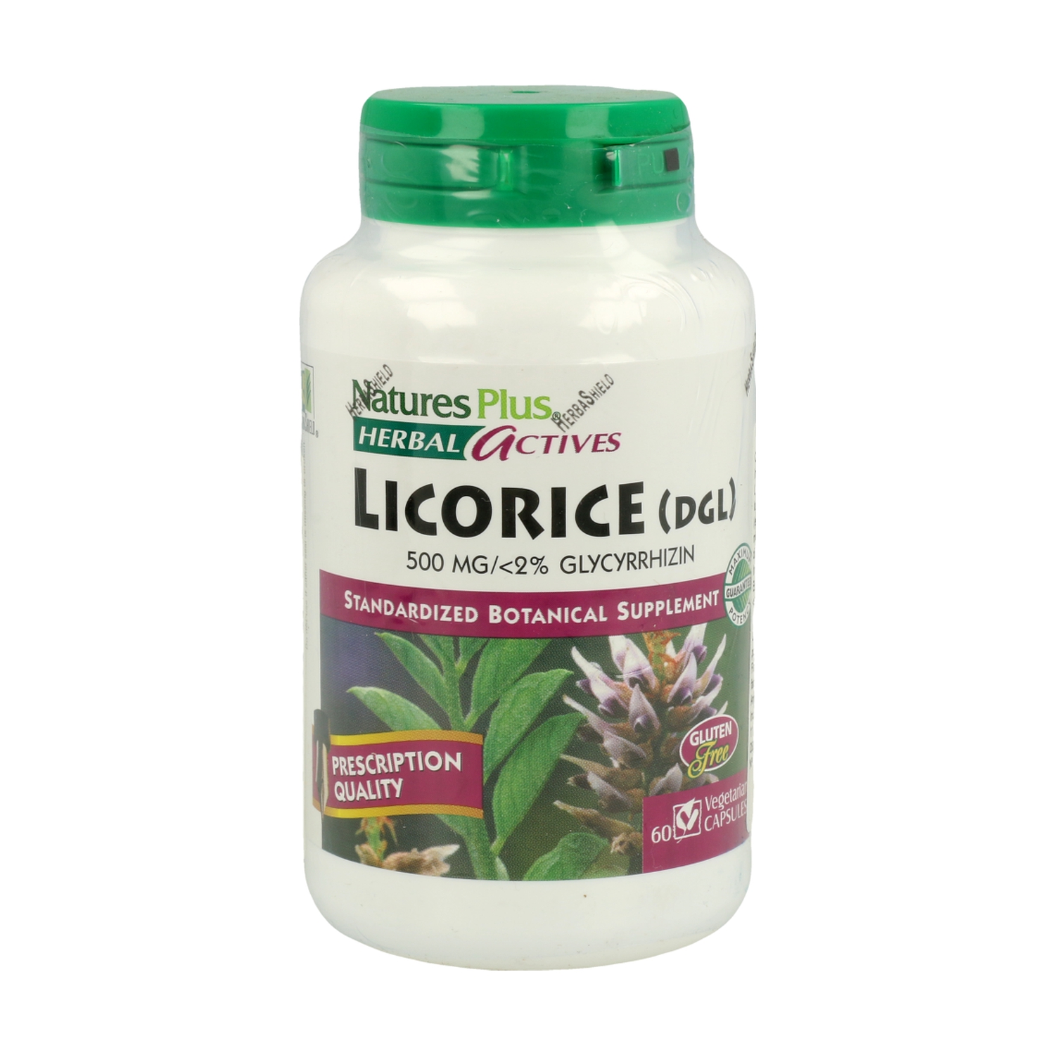 Licorice (Dgl) Regaliz Herbal Actives 60 cápsulas de 500mg de Nature's