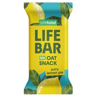 Barra de aveia com bolo de limão orgânico 40 g - Lifefood