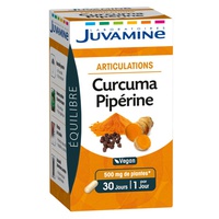 Articulações - Cúrcuma / piperina 30 cápsulas vegetais - Laboratoires Juvamine