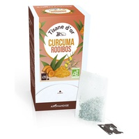 Té de hierbas dorado Cúrcuma rooibos 20 bolsitas infusoras de 2g - Aromandise | Natural Doctor