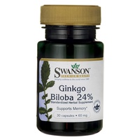 Ginkgo Biloba Extrakt 24%, 60 mg