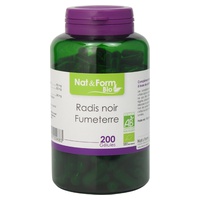 Rábano negro y fumarolas orgánicas 200 cápsulas vegetales - Nat & Form | Natural Doctor
