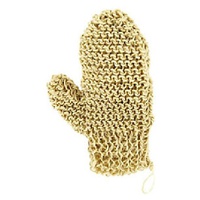 Stickad sisal massagehandske, stor mesh