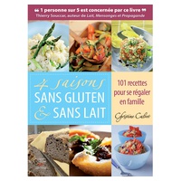 Livro de Receitas '4 saisons sans gluten & sans lait' de Christine Calvet 1 unidade - Edition Thierry Souccar