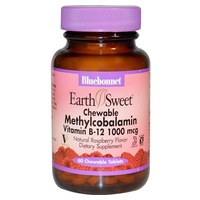 Earthsweet Metilcobalamina B12 60 comprimidos de 1000μg - Bluebonnet | Natural Doctor