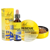 Rescue Night + Box Frasco conta-gotas de 20 ml + caixa de 50 g - Rescue