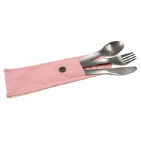 Talheres de aço inoxidável rosa nômade 1 unidade - Cookut