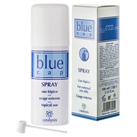 Modrý čepičkový sprejový lotion
