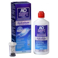 Aosept plus hydra glyde rengöring för kontaktlinser