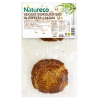Hambúrguer vegano alga espelta Eco 2 unidades de 80g - Natureco