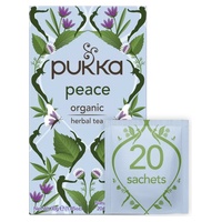 Infusão relaxante de paz orgânica 20 saquetas de infusão de 1.5g - Pukka