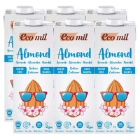 Pacote de bebida de amêndoa e cálcio Nature 6 unidades de 1L - Ecomil