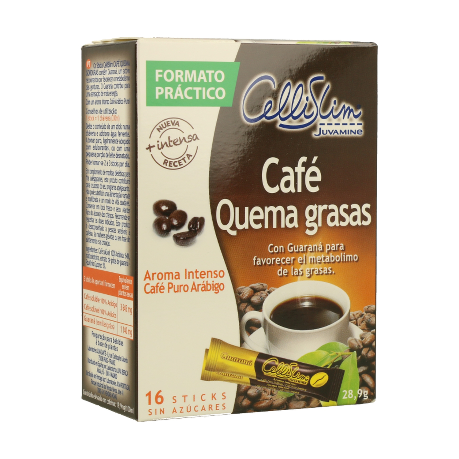 Sticks Cafe Quema Grasa 30 g de Laboratories Juvamine