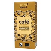 Bio mletá káva bez kofeinu fair trade