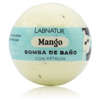 Bomba de banho de espuma de manga e pétalas