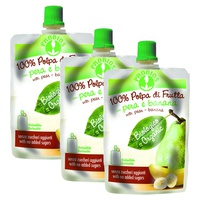 Pack Doypack 100% fruktkött med päron och banan