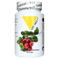 Arándano orgánico 400 mg 60 cápsulas de 400mg - Vitall + | Natural Doctor