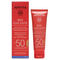 Protivráskový a proti skvrnám krém s barvou spf50
