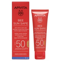 Creme anti-envelhecimento e anti-manchas com cor SPF50