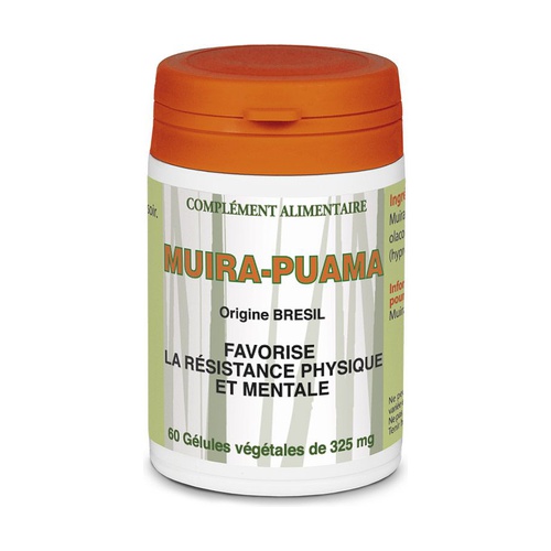 Comprar Muirapuama 60 cápsulas de 325mg Graine Sauvage Naturitas