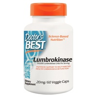 Lumbroquinasa 20 mg 60 cápsulas vegetales - Doctor's Best | Natural Doctor