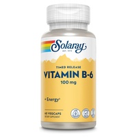 Vitamin B-6 60 cápsulas vegetales de 100 mg Solaray | Natural Doctor