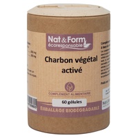 Carbón vegetal activado bio 60 cápsulas - Nat & Form | Natural Doctor
