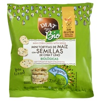 Mini kukuřičné lívanečky s bio chia a lněnými semínky