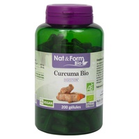 Cúrcuma orgánica 200 cápsulas vegetales - Nat & Form | Natural Doctor