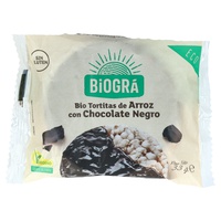 Tortitas de Arroz com Chocolate Negro Bio (1 dose)