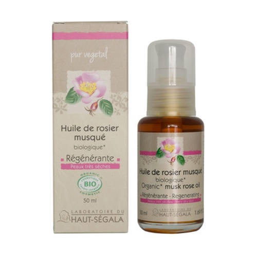 Laboratoire Du Haut-Segala Bio Natives Moschus-Rosenöl, 50 Ml – Für Sehr Trockene Haut