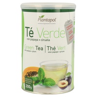Grönt te med papaya och plommon