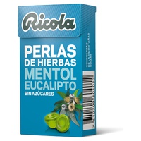 Ricola Eucalyptus Mentol Sockerfria pärlor