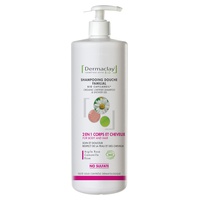 Duschshampoo Rosa und weißer Ton, Kamille und Rose