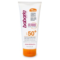 Obličejový opalovací krém spf50 proti nedokonalostem s růžovým olejem