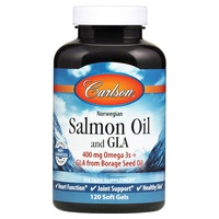 Aceite de salmón noruego y GLA 400 mg 120 perlas - Carlson Labs | Natural Doctor