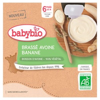 Avena fermentada con vegetales - Plátano 4 unidades de 85g - Babybio | Natural Doctor