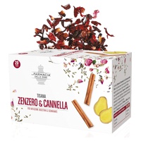 Chá de Ervas Gengibre e Canela 20 saquetas de infusão - La Farmacia delle Erbe