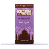 Prazer digestivo - caixa de recarga 20 saquetas - Tisanes & Traditions