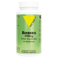 BERBERIS 500mg Extrait Standardisé en Berberine 60 cápsulas - Vitall + | Natural Doctor