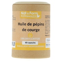 Nat & Form Aceite De Semilla De Calabaza - Gama Eco 60 Cápsulas
