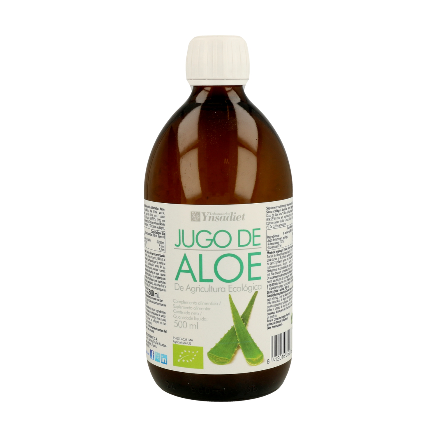 Jugo Aloe Vera 500 ml de Ynsadiet Naturitas