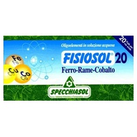 Fisiosol 20 Ferro-Rame-Cobalto 20 ampollas Specchiasol | Natural Doctor