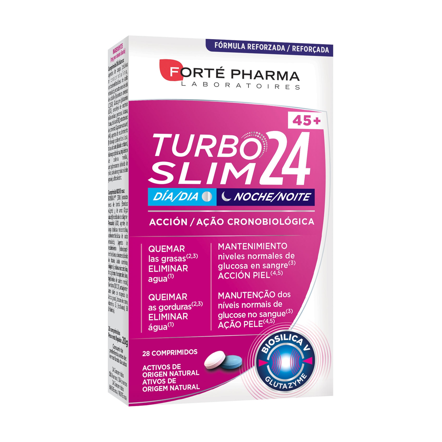 Turboslim 24 (45+) 28 comprimidos de Forté Pharma Naturitas